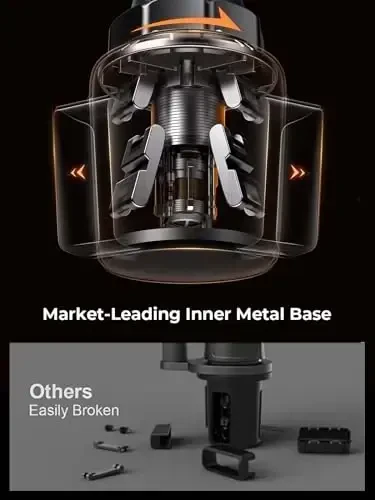 LISEN Cup Holder Cell Phone Holder for Car Mount, 2024 New Car Cup Phone Holders for Your Car Adjustable Cell Phone Holder Car Accessories Trucks Golf Cart for iPhone Samsung Google All 4-7 inches - LISEN (1)