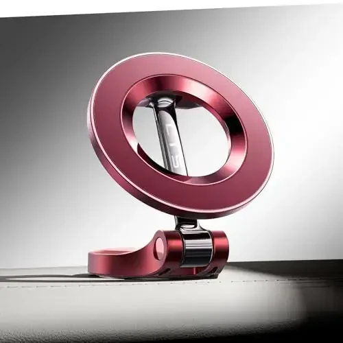 LISEN for iPhone 17 MagSafe Car Mount, Ultra Magnetic Phone Holder for Car Dashboard, Car Accessories for iPhone 16 Pro Max,Gifts for Men Women Him Her, Fit for iPhone17 Pro/air/Max 16 15 14 13 Red 