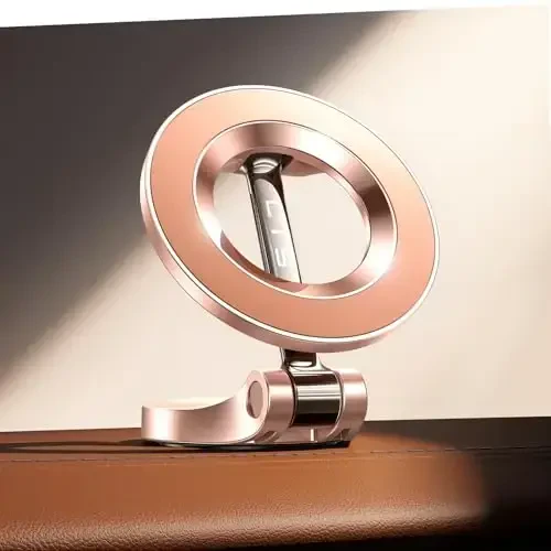 LISEN for iPhone 17 MagSafe Car Mount, Ultra Magnetic Phone Holder for Car Dashboard, Car Accessories for iPhone 16 Pro Max,Gifts for Men Women Him Her, Fit for iPhone17 Pro/air/Max 16 15 14 Rose Gold - 1