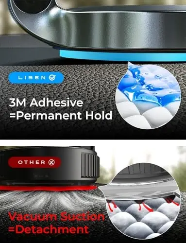LISEN for MagSafe Car Mount, [24 Strong Magnet] Magnetic Phone Holder for Car, Hands Free iPhone Car Holder Mount Dash Phone Mount for Car Fit for iPhone 15 14 13 12 Pro Max Plus Mini MagSafe Case - 6