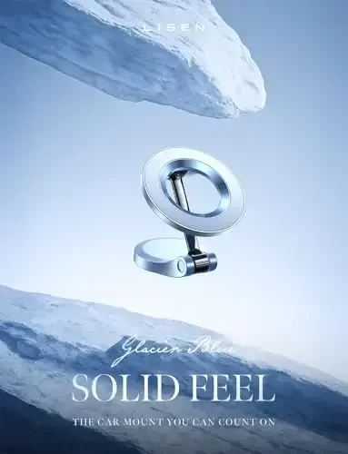 LISEN for iPhone 17 MagSafe Car Mount, Ultra Magnetic Phone Holder for Car Dashboard, Car Accessories for iPhone 16 Pro Max,Gifts for Men Women Him Her, Fit for iPhone17 Pro/air/Max 16 15 14 13 Blue - LISEN (1)