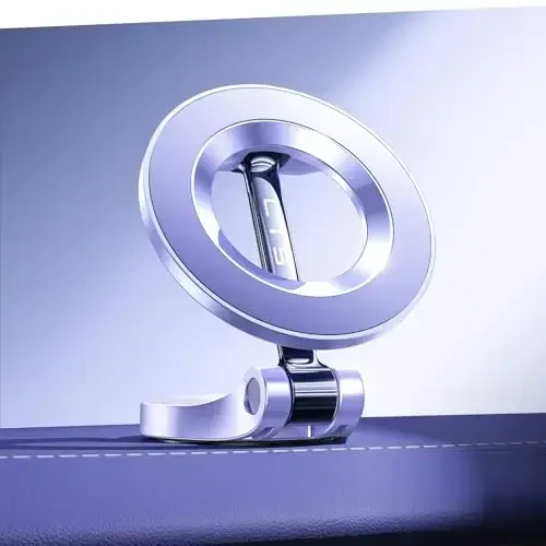 LISEN for iPhone 17 MagSafe Car Mount, Purple Car Accessories, Ultra Magnetic Phone Holder for Car Dashboard,Gifts for Men Women Him Her, Fit for iPhone17 Pro/air/Max 16 15 14 13 Purple - 6