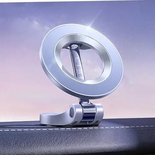 LISEN iPhone 17 MagSafe Araç Tutucu, Mor Araba Aksesuarları, Ultra Manyetik Telefon Tutucu, Erkekler Kadınlar için Hediyeler, iPhone17 Pro/air/Max 16 15 14 13 Mor için uygun - 1