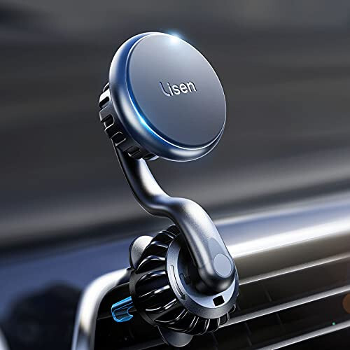 LISEN Magnetic Phone Holder for Car Mount Adjustable Phone Magnet for Car Enjoy Never Blocking Universal Air Vent Magnetic Car Cell Phone Holder Mount Fit for All 4”-13” Tablets & Smartphones - 1