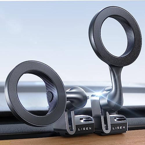 LISEN for Tesla Phone Mount, MagSafe Car Mount [Never Block] for Model 3 Y Accessories, Phone Holder Fits iPhone 16 Pro Max Plus 15 14 [NOT FIT 2024 Model 3 Y] - 1