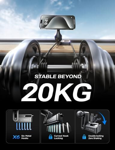 LISEN for Tesla Phone Mount, MagSafe Car Mount [Never Block] for Model 3 Y Accessories, Phone Holder Fits iPhone 16 Pro Max Plus 15 14 [NOT FIT 2024 Model 3 Y] - 4