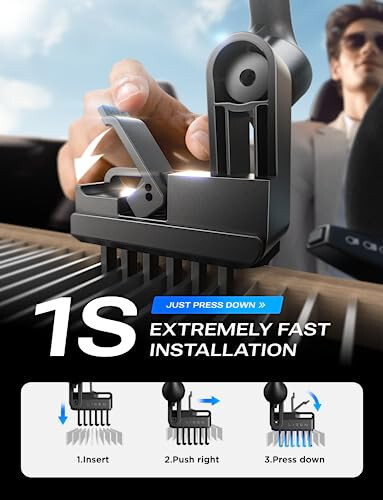 LISEN for Tesla Phone Mount, MagSafe Car Mount [Never Block] for Model 3 Y Accessories, Phone Holder Fits iPhone 16 Pro Max Plus 15 14 [NOT FIT 2024 Model 3 Y] - 5