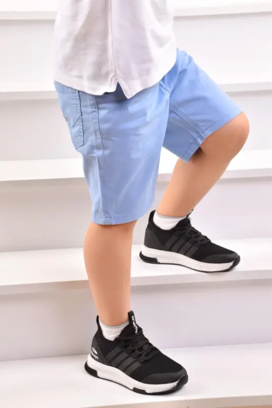 Litsenziyalangan Brendlar Unisex Bolalar Sport Oyoq Kiyimi-Qora - 2