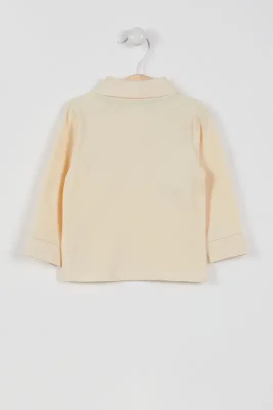 Litsenziyalangan Classic Fil Suyagi Bolalar Uzun Qisma Yoqali Sviter-Fil Suyagi - 2