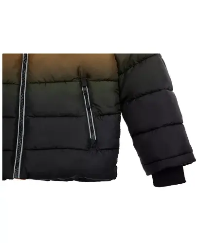 Little and Big Boys' Heavyweight Puffer Jacket Coat-Amber Orange - 7