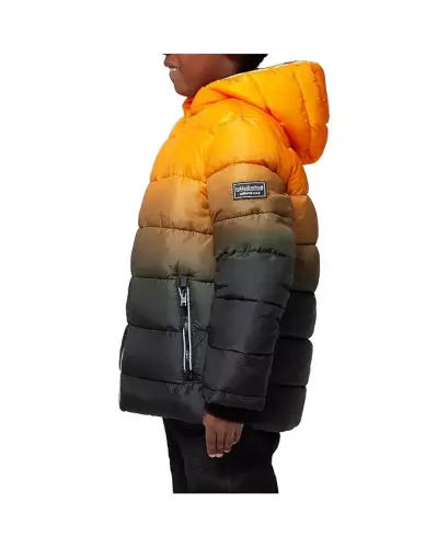 Little and Big Boys' Heavyweight Puffer Jacket Coat-Amber Orange - 8