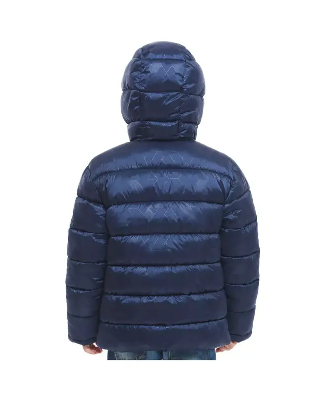 Little and Big Boys' Heavyweight Puffer Jacket Coat-Geo Emboss - 10