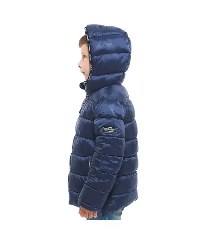 Little and Big Boys' Heavyweight Puffer Jacket Coat-Geo Emboss - 9