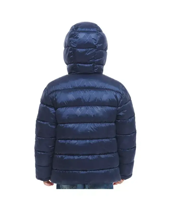 Little and Big Boys' Heavyweight Puffer Jacket Coat-Geo Emboss - 10