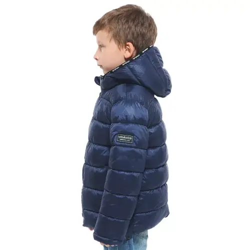 Little and Big Boys' Heavyweight Puffer Jacket Coat-Geo Emboss - 11