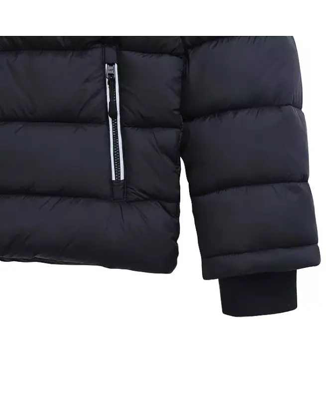 Little and Big Boys' Heavyweight Puffer Jacket Coat-Very Black - 7