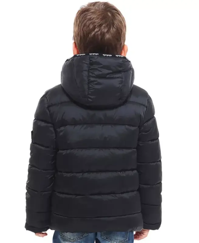 Little and Big Boys' Heavyweight Puffer Jacket Coat-Very Black - 10
