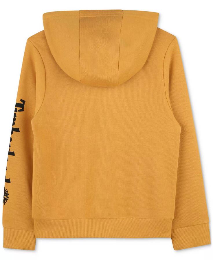 Little Boys Logo French Terry Zip-Up Hoodie Ochre - 2