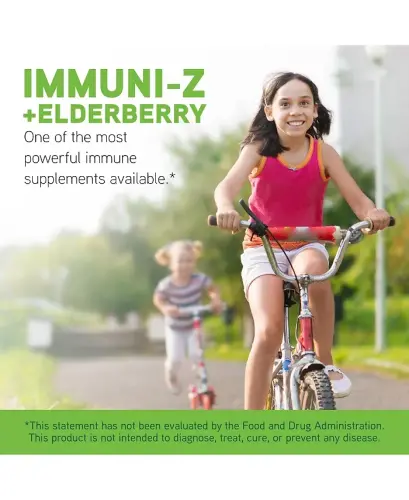 Little DaVinci Immuni-z + Elderberry - Kids Zinc Lozenge to Support Immune Health, Healthy Lungs and Throat Tissue - With Vitamin D3, Zinc, Elderberry and More - Lemon Flavor - 3