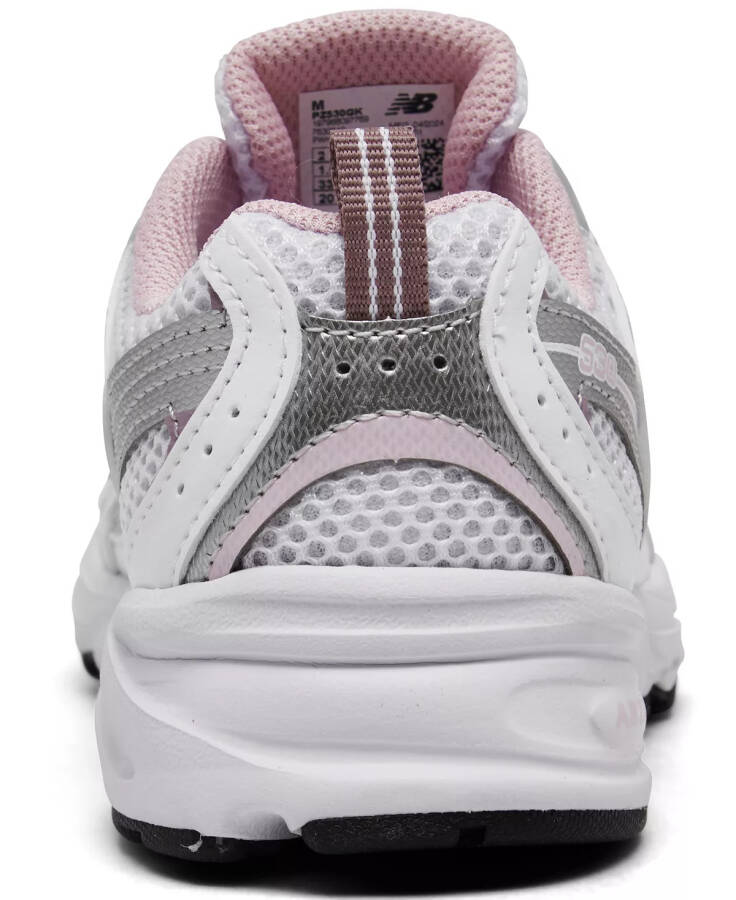 Little Girl's 530 Casual Sneakers from Finish Line White/Pink - 4