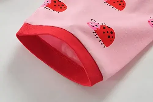 Little Girls Pajamas Qisqa Yengli 100% Paxta Toddler Pjs Suv Pari Kiyimi Unicorn Pijama Yozgi Kiyimlar To'plami 1-7T - 6