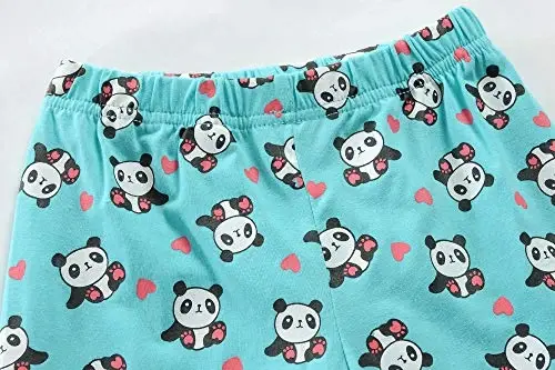 Little Girls Pajamas Short Sleeve 100% Cotton Toddler Pjs Mermaid Sleepwear Unicorn Pajama Summer Clothes Sets 1-7T - 5