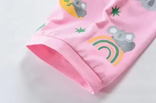 Little Girls Pajamas Short Sleeve 100% Cotton Toddler Pjs Mermaid Sleepwear Unicorn Pajama Summer Clothes Sets 1-7T - 6