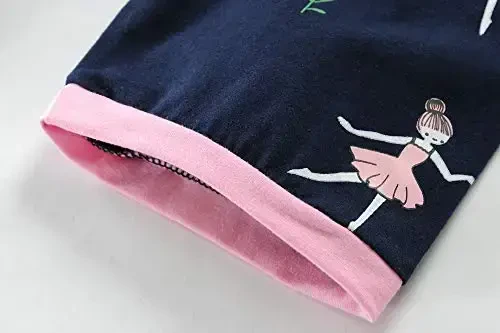 Little Girls Pajamas Short Sleeve 100% Cotton Toddler Pjs Mermaid Sleepwear Unicorn Pajama Summer Clothes Sets 1-7T - 6