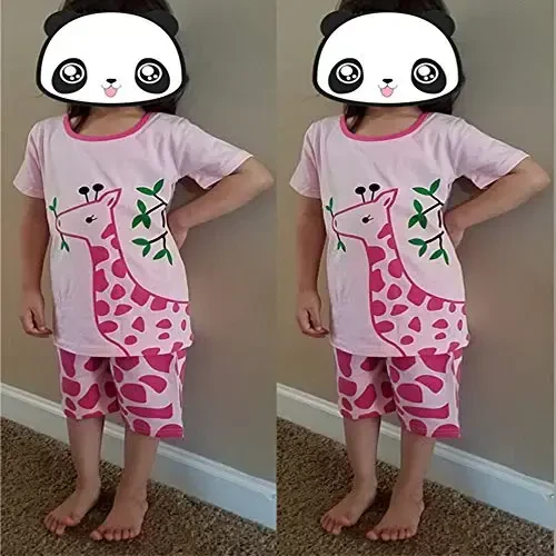 Little Girls Pajamas Short Sleeve 100% Cotton Toddler Pjs Mermaid Sleepwear Unicorn Pajama Summer Clothes Sets 1-7T - 2