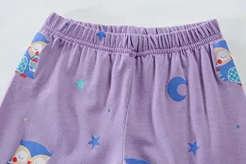 Little Girls Pajamas Short Sleeve 100% Cotton Toddler Pjs Mermaid Sleepwear Unicorn Pajama Summer Clothes Sets 1-7T - 5