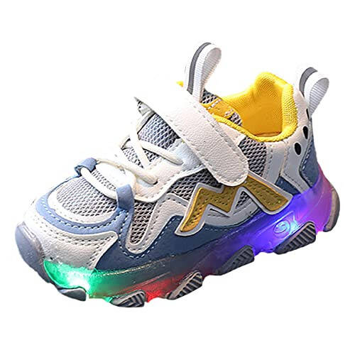 Little Girls Running Shoes Light Up Tennis Sports Shoes Non Slip Running Shoes Soft Sole Breathable Athletic Shoes - 1