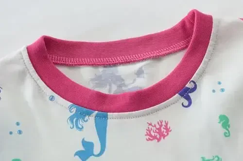 Little Hand Girls Pajamas Dinosaur Cotton Unicorn Pjs Jammies Fall Winter Long Sleeve Kids Sleepwear Sets for Size 2-7T - 5