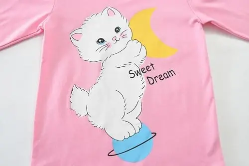 Little Hand Girls Pajamas Dinosaur Cotton Unicorn Pjs Jammies Fall Winter Long Sleeve Kids Sleepwear Sets for Size 2-7T - 5