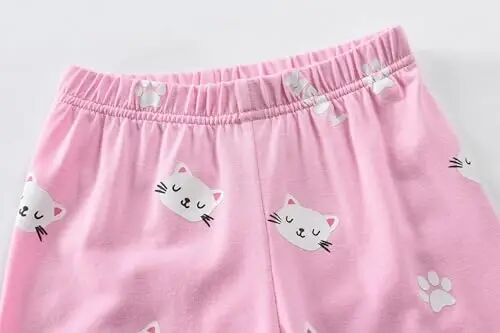 Little Hand Girls Pajamas Dinosaur Cotton Unicorn Pjs Jammies Fall Winter Long Sleeve Kids Sleepwear Sets for Size 2-7T - Little (1)