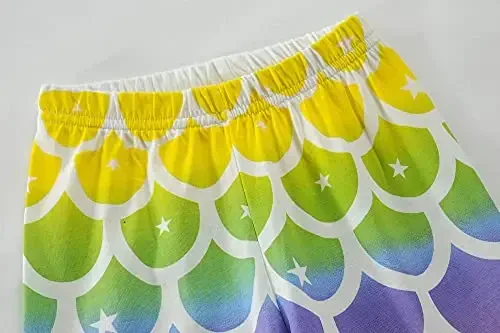 Little Hand Girls Pajamas Dinosaur Cotton Unicorn Pjs Jammies Kuzgi Qish Uzun Yengli Bolalar Uyqu Kiyimlari To'plamlari 2-7T Hajmi uchun - 4