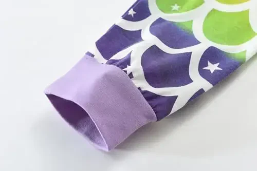 Little Hand Girls Pajamas Dinosaur Paxta Unicorn Pjs Jammies Kuzgi Qish Uzun Yengli Bolalar Uyqu Kiyimlar To'plamlari 2-7T Hajmi uchun - 4