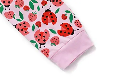 Little Hand Girls Pajamas Dinosaur Paxta Unicorn Pjs Jammies Kuzgi Qish Uzun Yengli Bolalar Uyqu Kiyimlari 2-7T Hajmi uchun to‘plamlar - 4