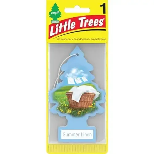 LITTLE TREES 076171673473 Daisy Fields Hanging Paper Tree for Home or Car, 6 Pack - 1