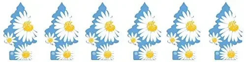 LITTLE TREES 076171673473 Daisy Fields Hanging Paper Tree for Home or Car, 6 Pack - 3