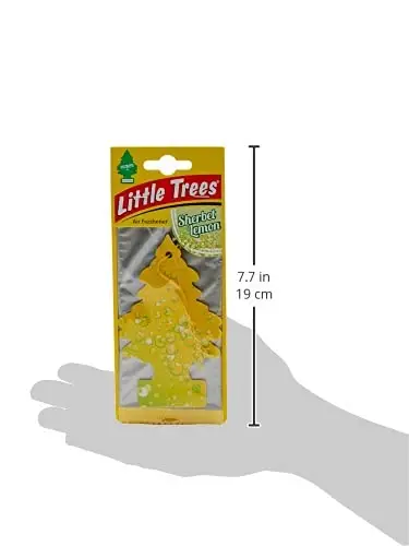 Little Trees Air Freshener Tree MTR0073 Sherbet Lemon Fragrance for Car Home Boat Caravan - Single Pack - 3