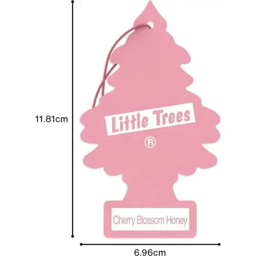 LITTLE TREES Car Air Freshener | Hanging Paper Tree for Home or Car | Cherry Blossom Honey | 6 Pack - 7