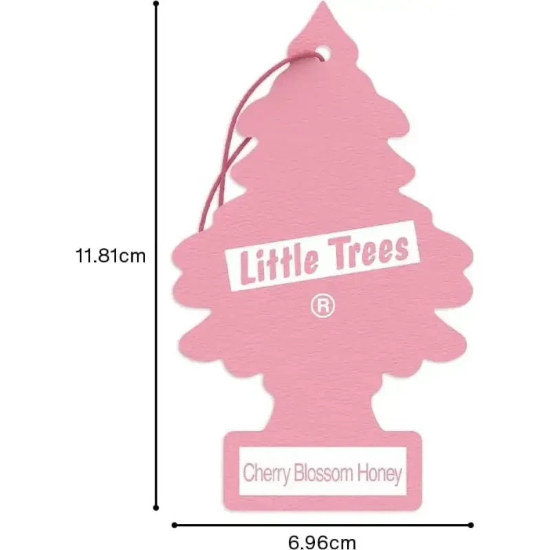 LITTLE TREES Car Air Freshener | Hanging Paper Tree for Home or Car | Cherry Blossom Honey | 6 Pack - 7