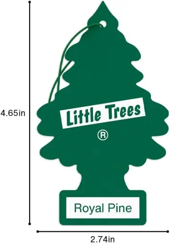 LITTLE TREES Car Air Freshener | Hanging Paper Tree for Home or Car | Royal Pine | 3 Pack - 4