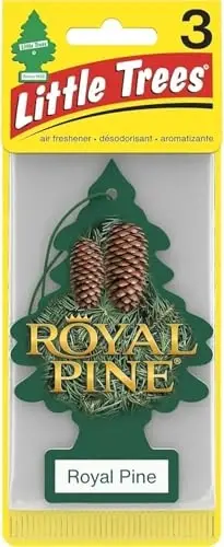 LITTLE TREES Car Air Freshener | Hanging Paper Tree for Home or Car | Royal Pine | 3 Pack 
