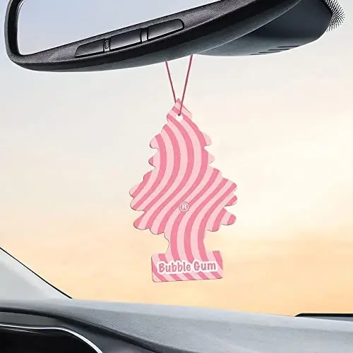 LITTLE TREES Car Air Freshener | Hanging Paper Tree for Home or Car | Bubble Gum - 2
