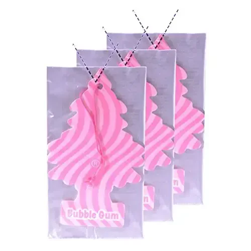 LITTLE TREES Car Air Freshener | Hanging Paper Tree for Home or Car | Bubble Gum - LITTLE TREES