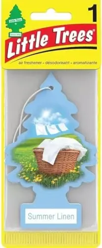 LITTLE TREES Car Air Freshener | Hanging Paper Tree for Home or Car | Summer Linen - LITTLE TREES