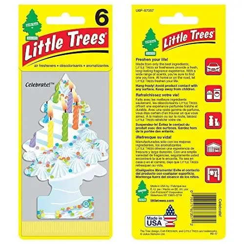 LITTLE TREES Air Fresheners Car Air Freshener. Hanging Tree Provides Long Lasting Scent for Auto or Home. Celebrate!, 24 Air Fresheners - LITTLE TREES (1)