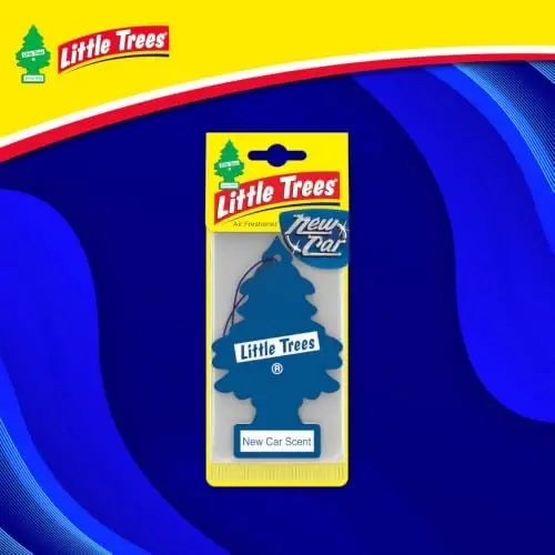 LITTLE TREES Car Air Freshener | Hanging Paper Tree for Home or Car | New Car Scent - 4