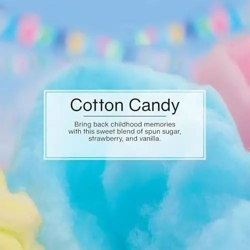 LITTLE TREES Avtomobil uchun havo tozalagich | Uy yoki avtomobil uchun osiladigan qog'oz archa | Paxta qand (Cotton Candy) | 6 talik to'plam - 3